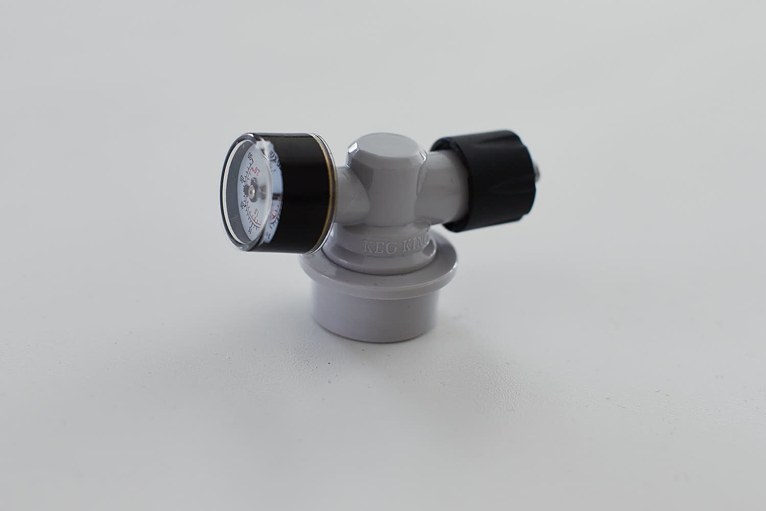 Keg King Spundy spunding valve left side view.
