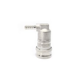 Stainless Ball Lock Disconnect - Barb (Grey/Gas)