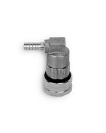 Stainless Ball Lock Disconnect - Barb (Black/Liquid)