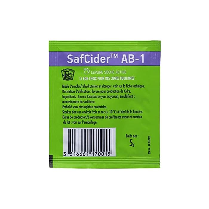 Cider Yeast SafCider AB-1 5g