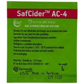 Cider Yeast SafCider AC-4 5g