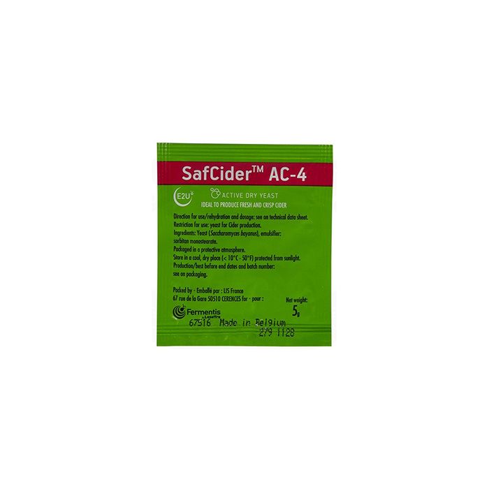 Cider Yeast SafCider AC-4 5g