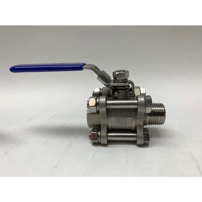 Ball Valve - Three Piece - 1/2inch Male to 1/2inch Female