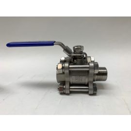 Ball Valve - Three Piece - 1/2inch Male to 1/2inch Female