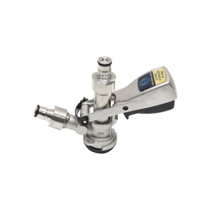 D-Type Keg Coupler with Ball Lock Posts