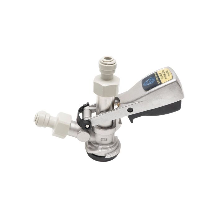 D-Type Keg Coupler with Push In Fittings