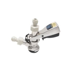 D-Type Keg Coupler with Push In Fittings