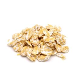 Flaked rolled wheat