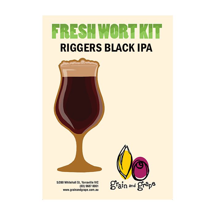 Black IPA Artisan Ale Grain & Grape Fresh Wort Kit