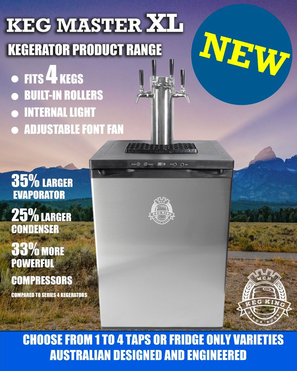 Kegerator KegMaster beer on tap at home