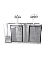 KegMaster Super Deluxe Large Kegerator – Two Door Model