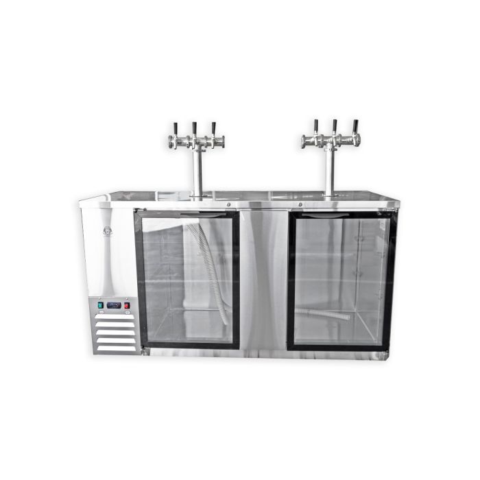 KegMaster Super Deluxe Large Kegerator – Two Door Model