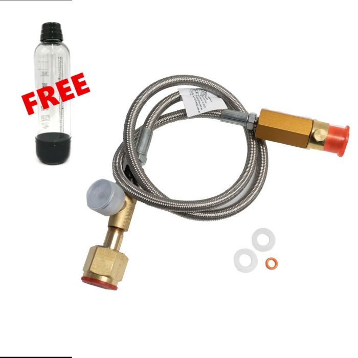 FreedomOne SodaStream Hose with Free Bottle