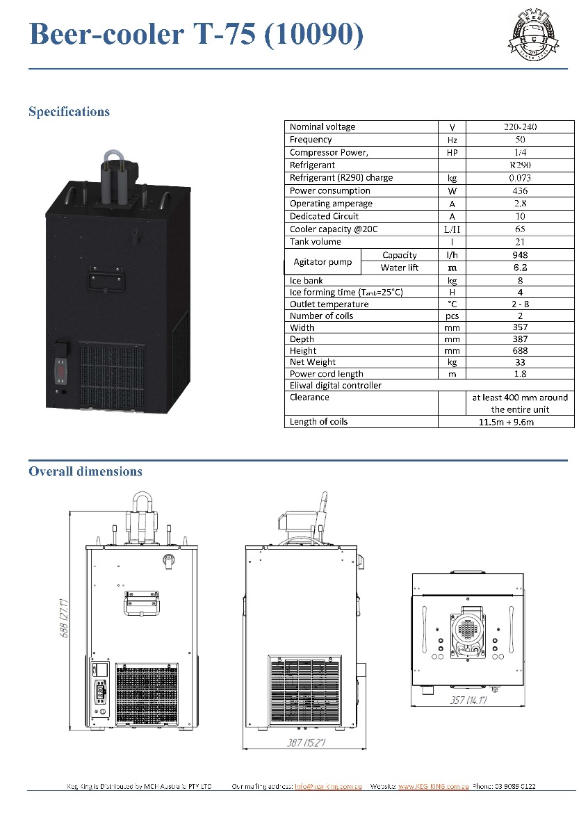 Icebank Cooler T75