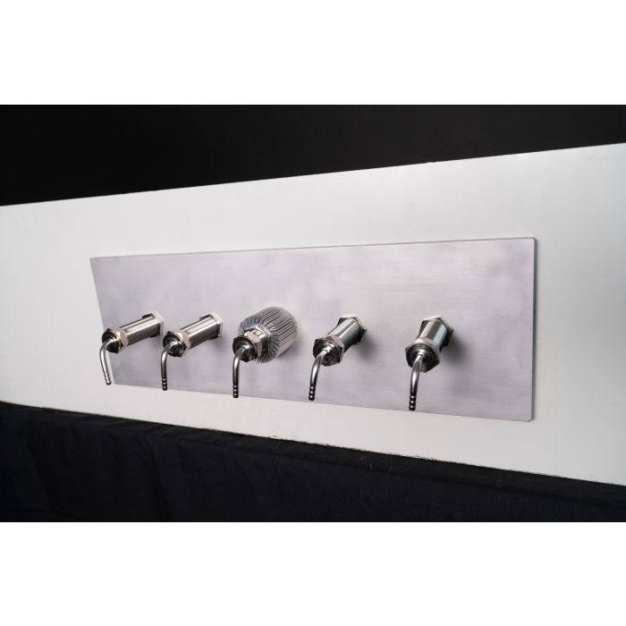Tap Bank Back Plate - Aluminium