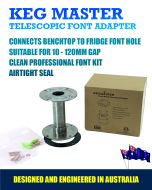 KegMaster Under Bench Telescopic SS Font Adaptor