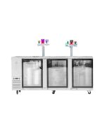 KegMaster Super Deluxe Three Door Kegerator – Commercial Grade