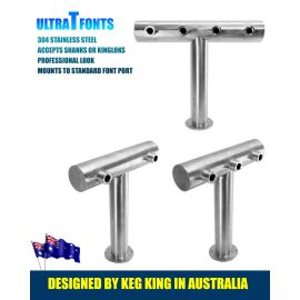 UltraT Beer Font Tower - 2 Tap, 3 Tap and 4 Tap