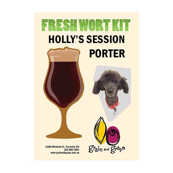 Holly’s Session Porter Artisan Ale (Grain & Grape) Fresh Wort Kit