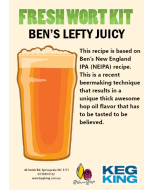 Ben's Lefty Juicy NEIPA Artisan Ale Grain & Grape Fresh Wort Kit