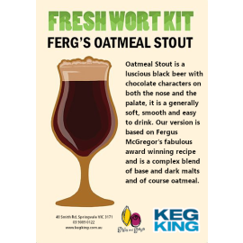 Ferg's Oatmeal Stout Artisan Ale Grain & Grape Fresh Wort Kit