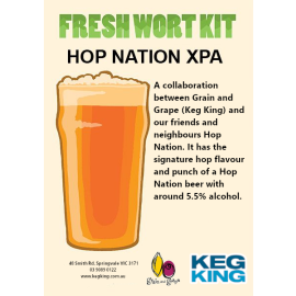 Hop Nation XPA Fresh Wort Artisan Ale Grain & Grape Fresh Wort Kit