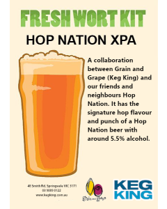 Hop Nation XPA Fresh Wort Artisan Ale Grain & Grape Fresh Wort Kit