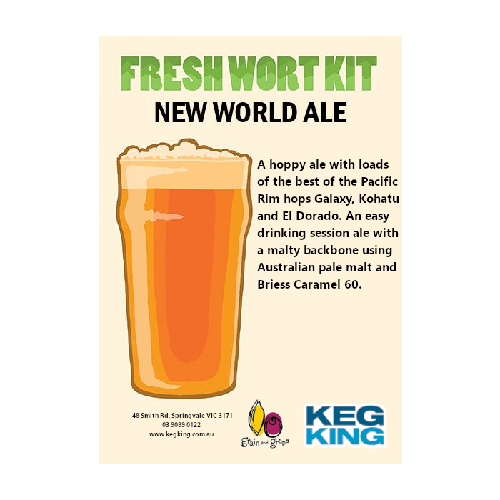 New World Ale Artisan Ale Grain & Grape Fresh Wort Kit