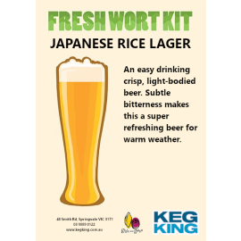 Japanese Rice Lager Artisan Ale Grain & Grape Fresh Wort Kit