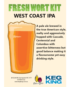 West Coast IPA Artisan Ale Grain & Grape Fresh Wort Kit