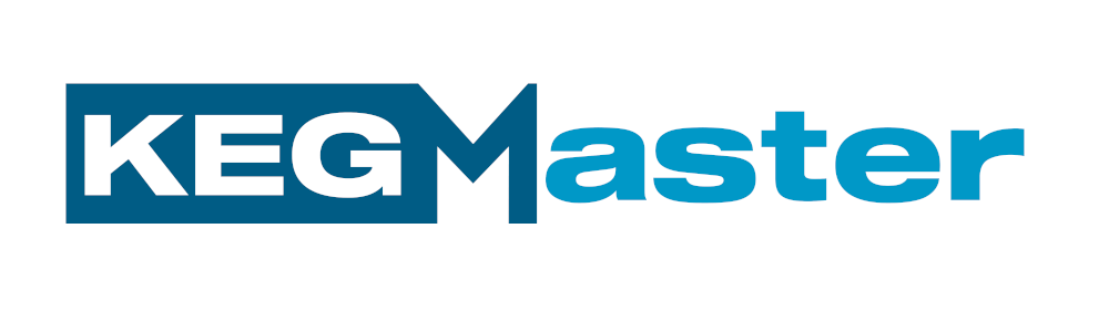 KegMaster dark and light blue logo