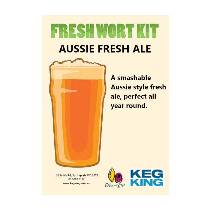 Aussie Fresh Ale Artisan Ale Grain & Grape Fresh Wort Kit