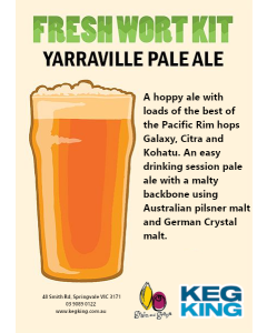 Yarraville Pale Ale Artisan Ale Grain & Grape Fresh Wort Kit