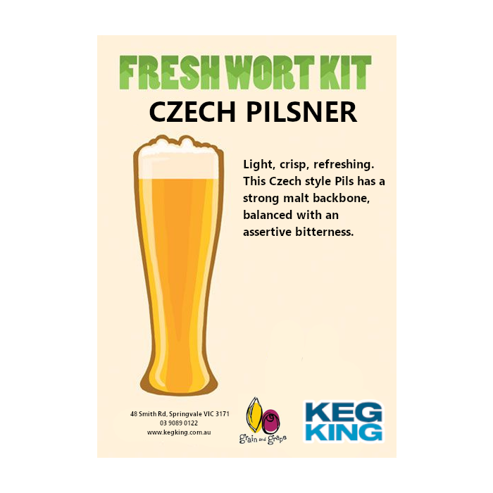 Bohemian Pilsner Artisan Ale Grain & Grape Fresh Wort Kit
