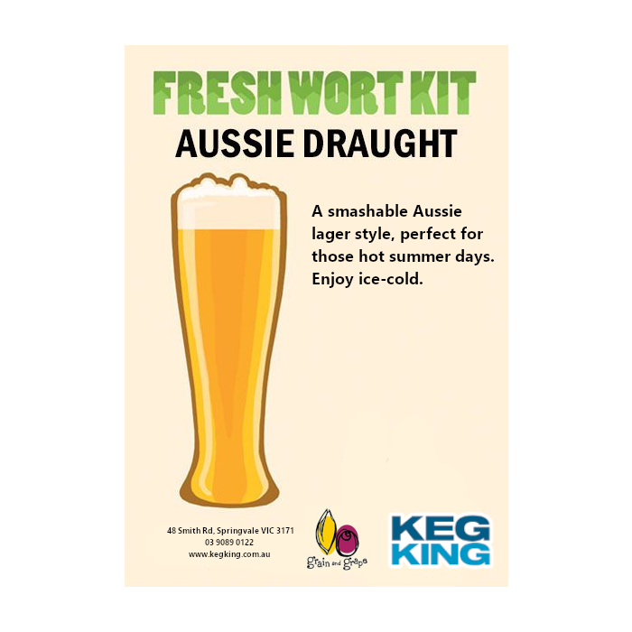 Aussie Draught Artisan Ale Grain & Grape Fresh Wort Kit